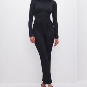 Good American Power Stretch Pull-On Straight Jeans